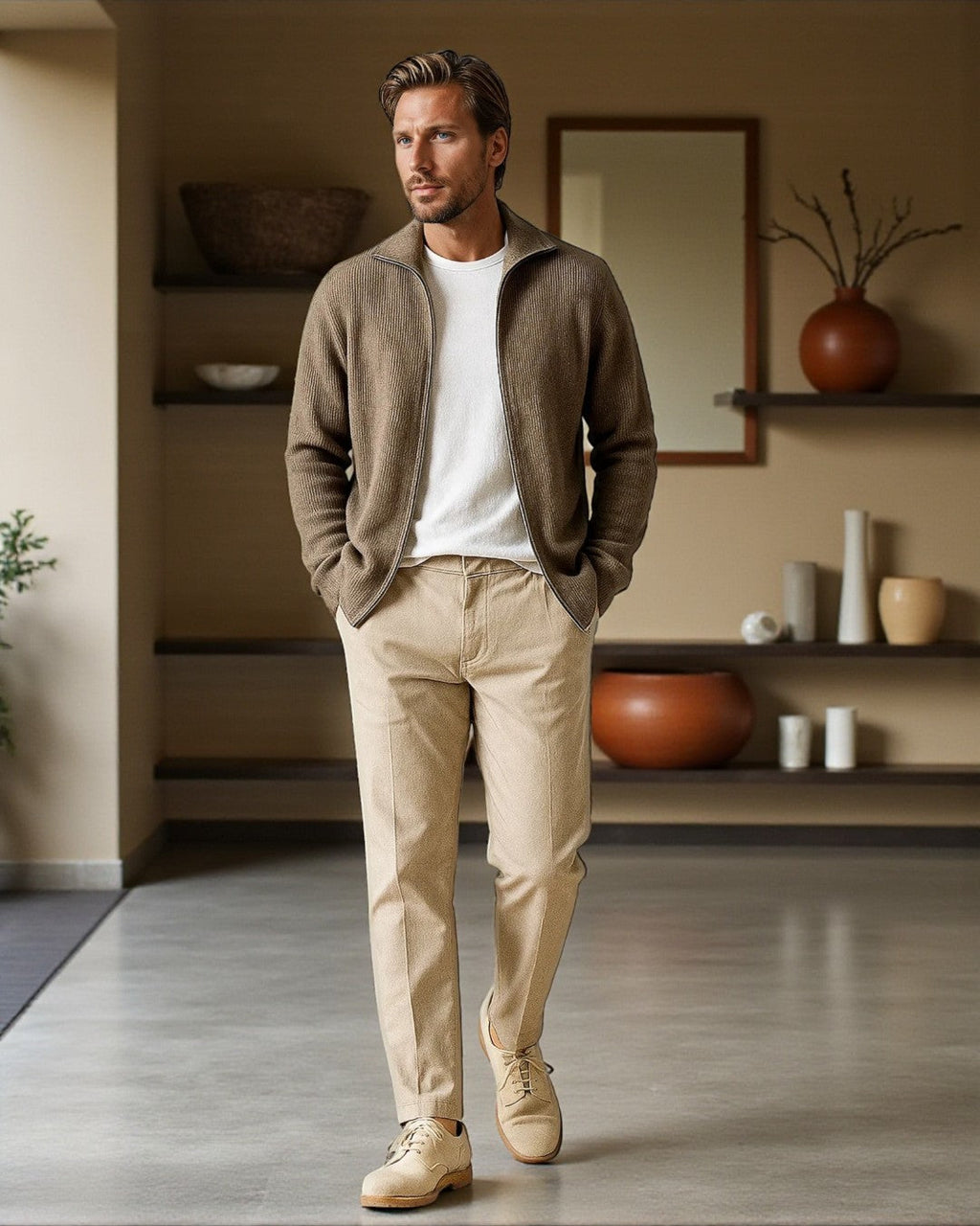 Classic Wool Tailored Coastal Jacket