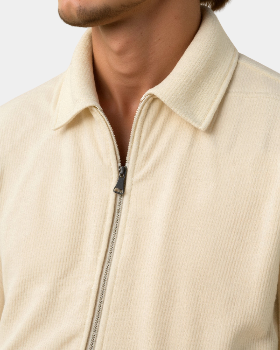 Polo Collar Quarter Zip Track Jacket