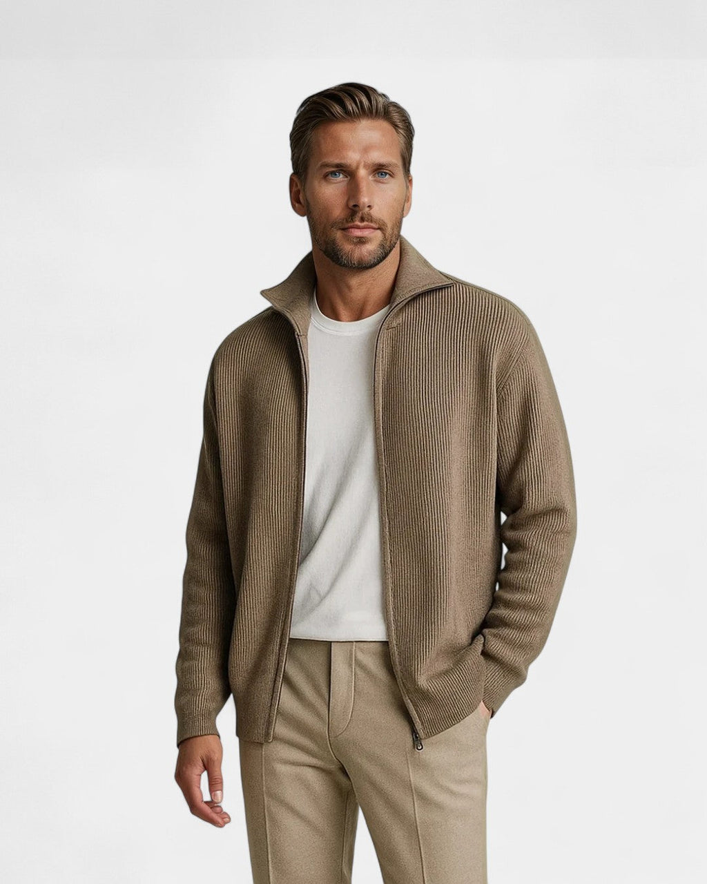 Classic Wool Tailored Coastal Jacket