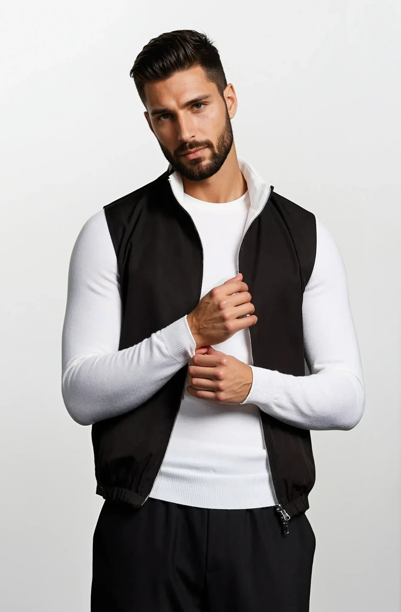 Sleeveless Zip-Up Bodywarmer