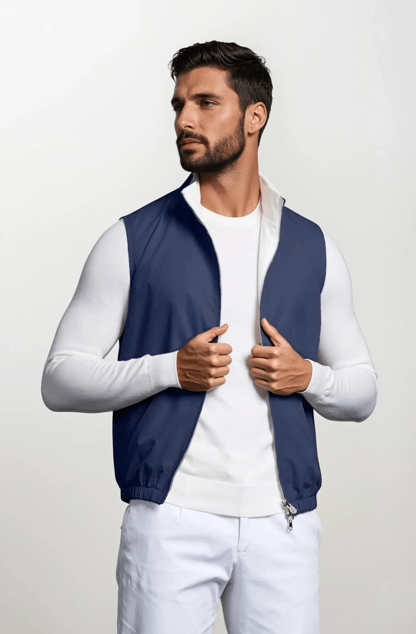 Sleeveless Zip-Up Bodywarmer