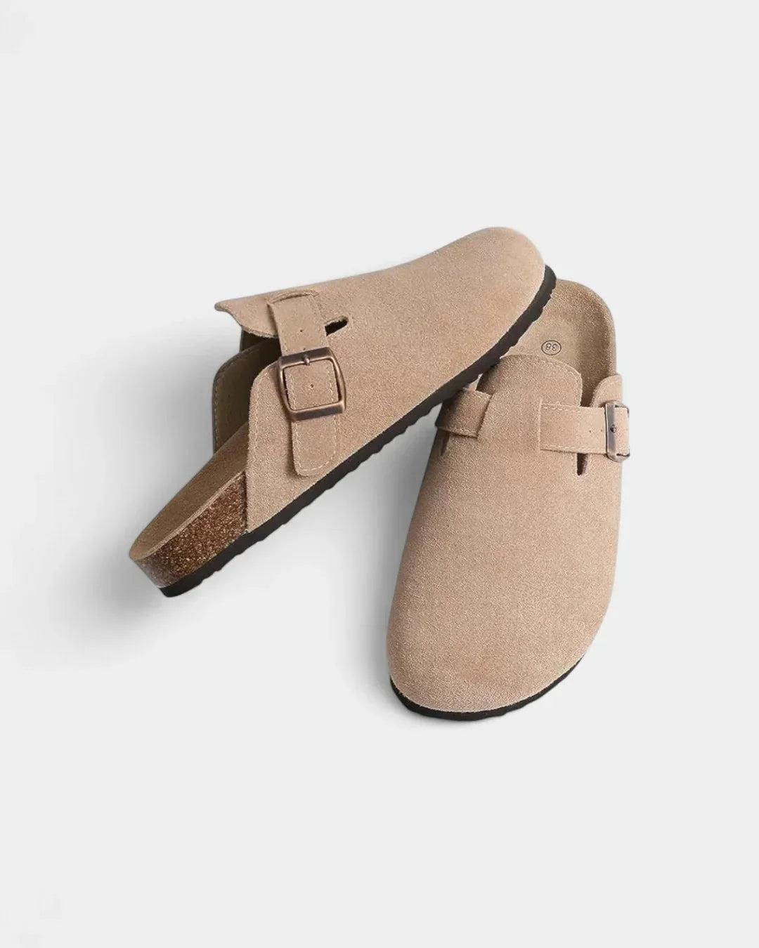 Suede Clog-Inspired Slip-On Mules