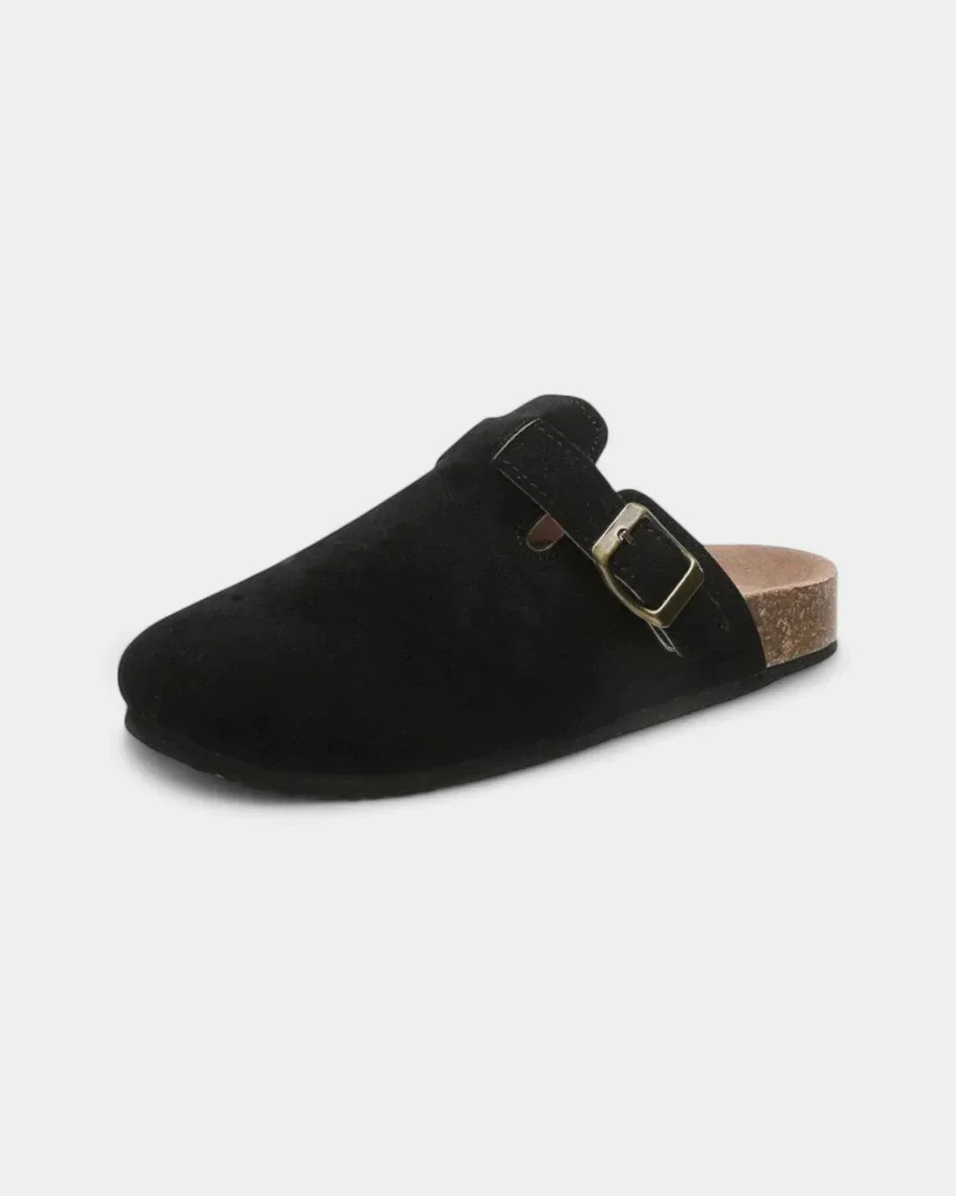 Suede Clog-Inspired Slip-On Mules