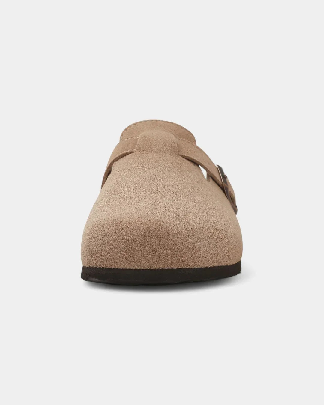 Suede Clog-Inspired Slip-On Mules