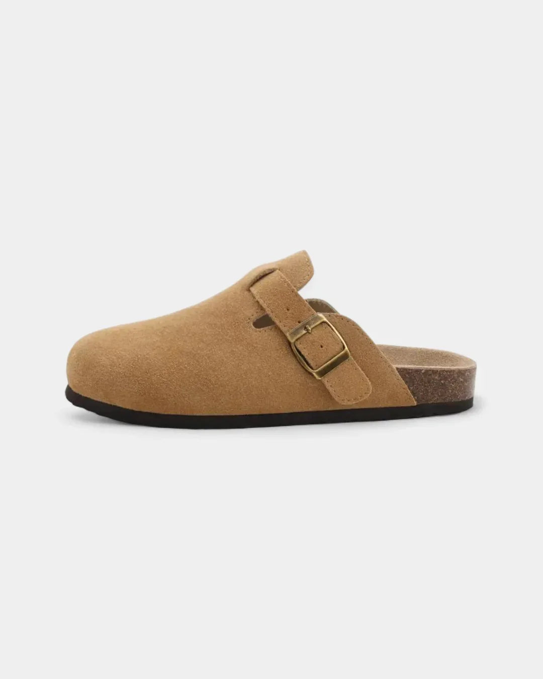 Suede Clog-Inspired Slip-On Mules