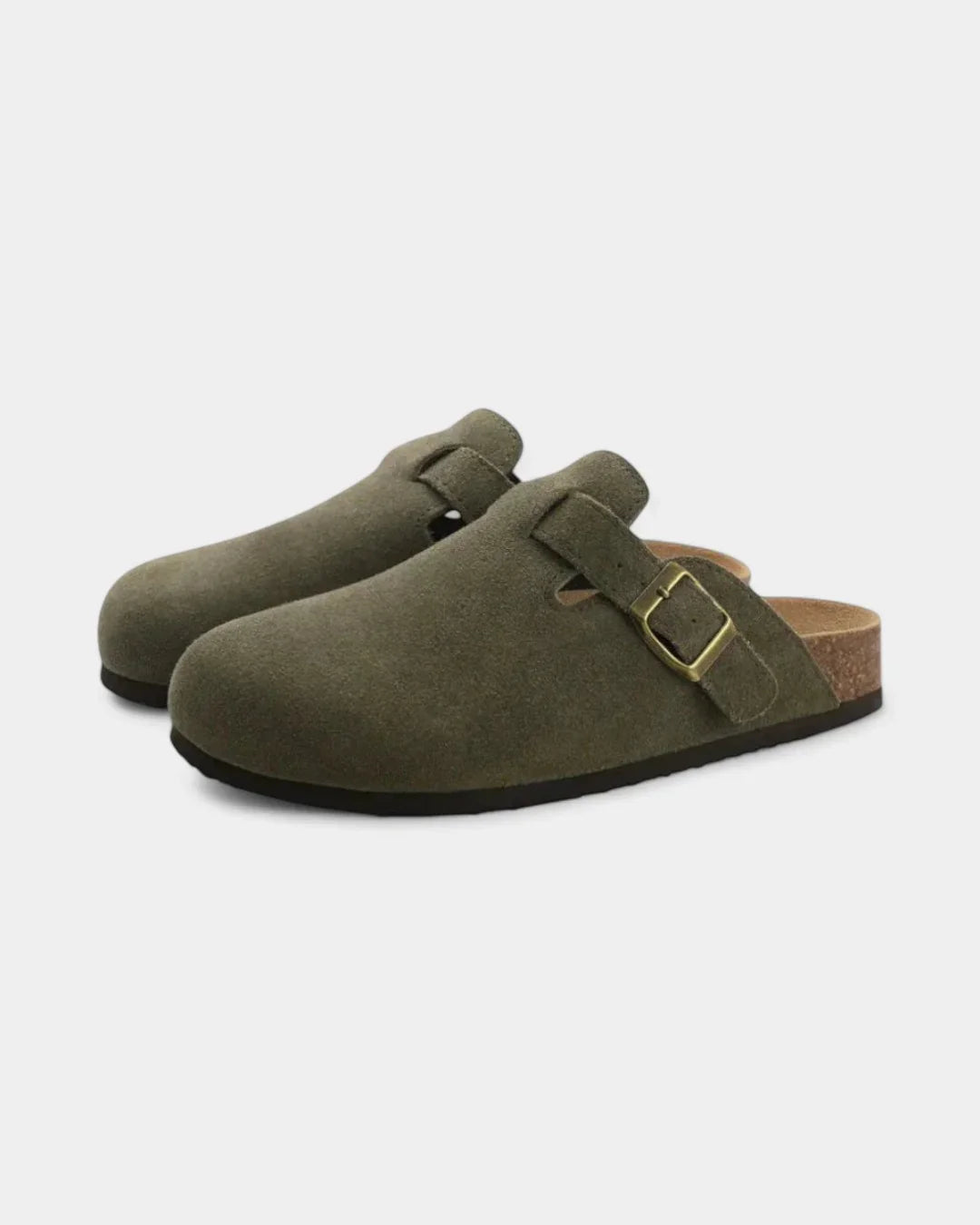 Suede Clog-Inspired Slip-On Mules