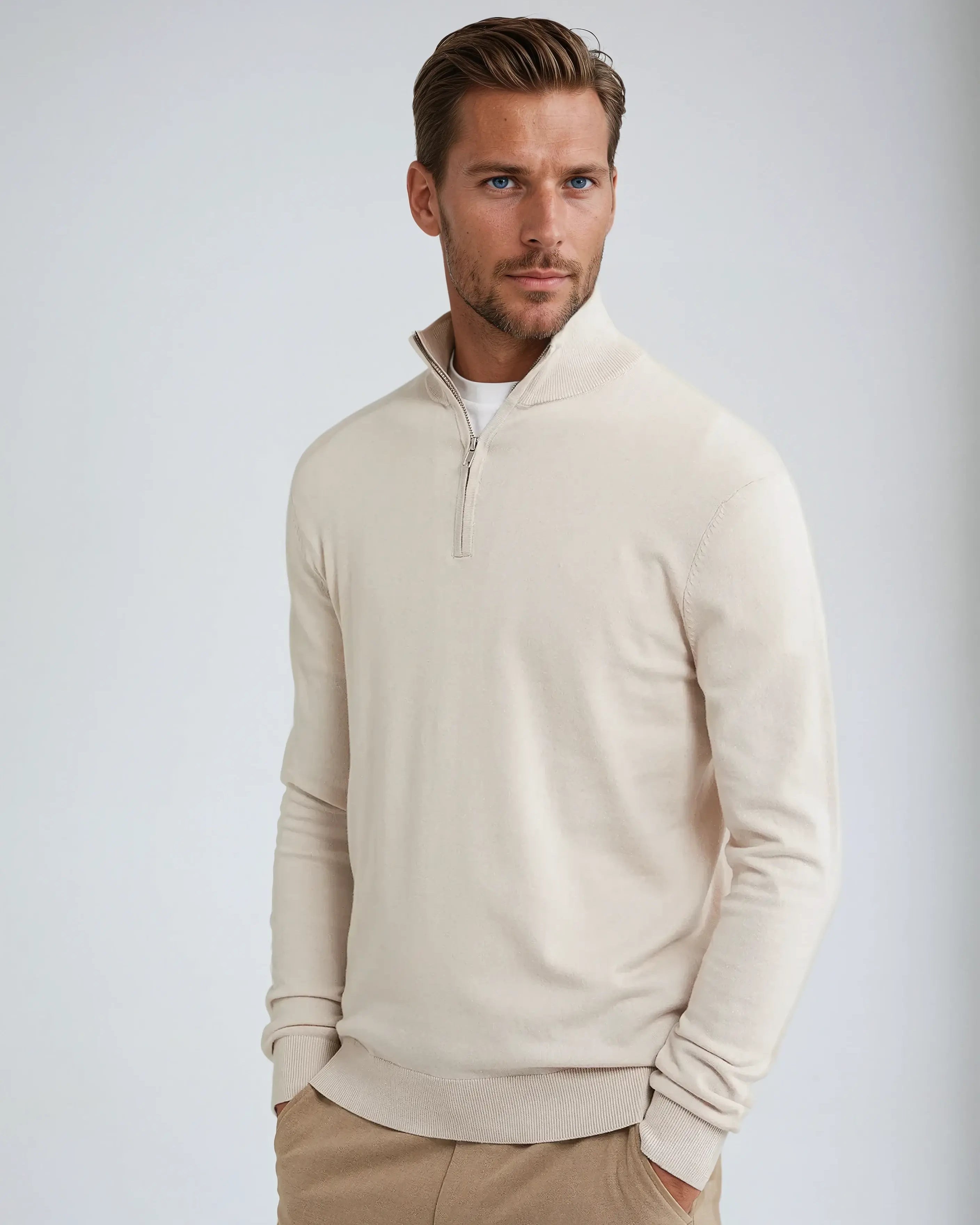 Half-Zip Knit Pullover