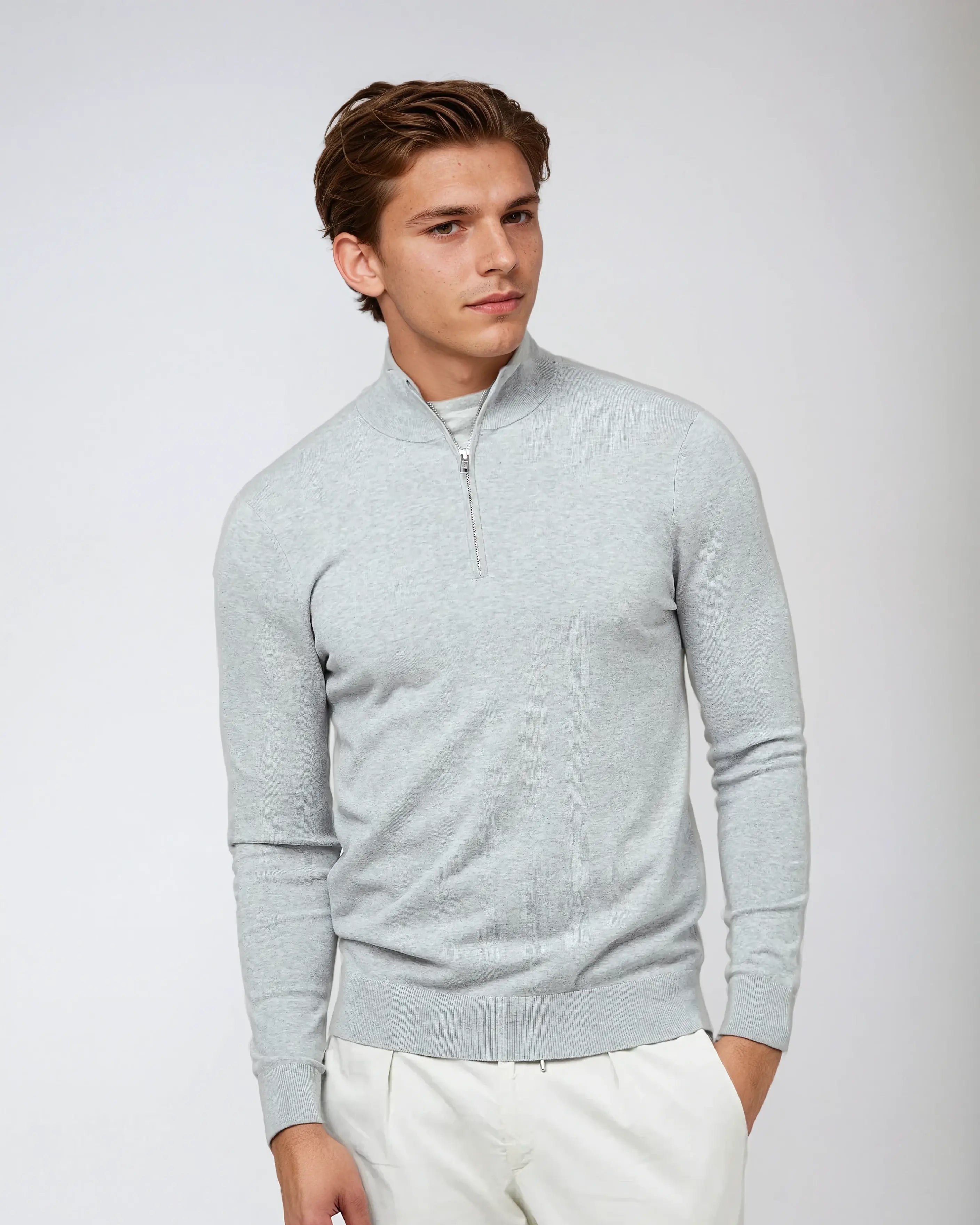 Half-Zip Knit Pullover