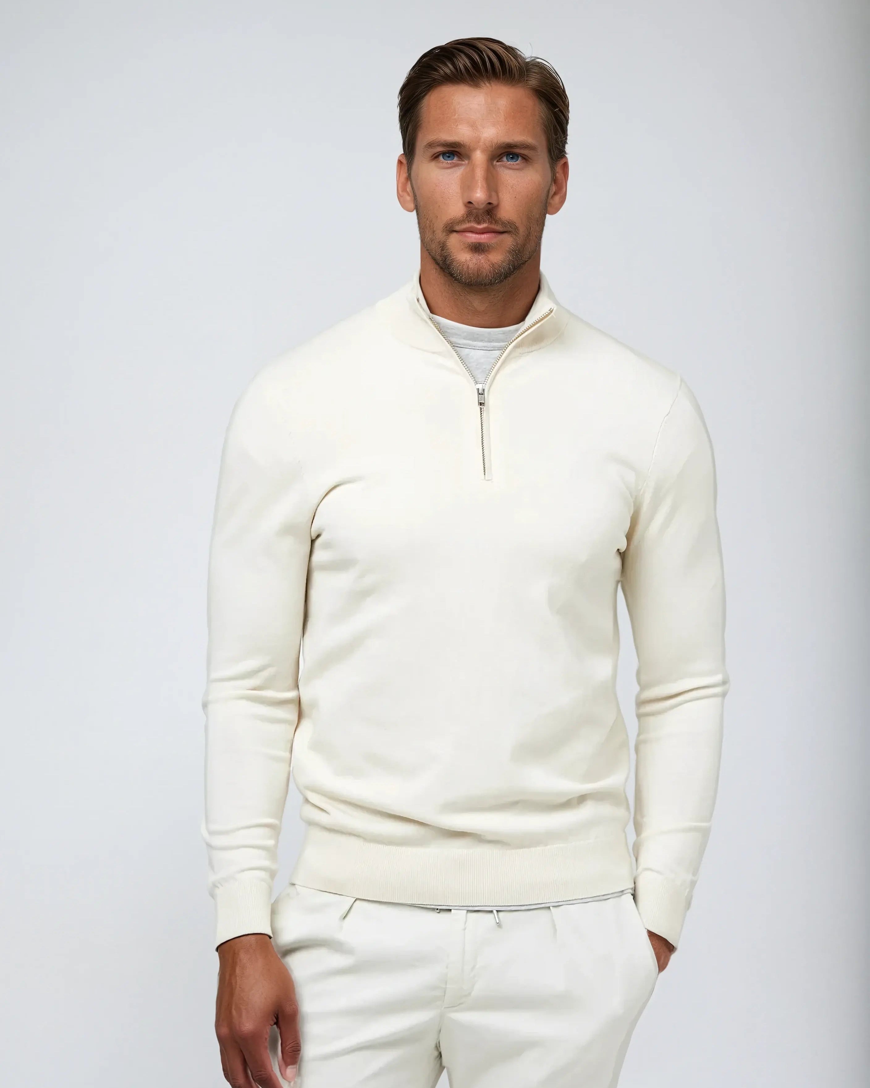 Half-Zip Knit Pullover