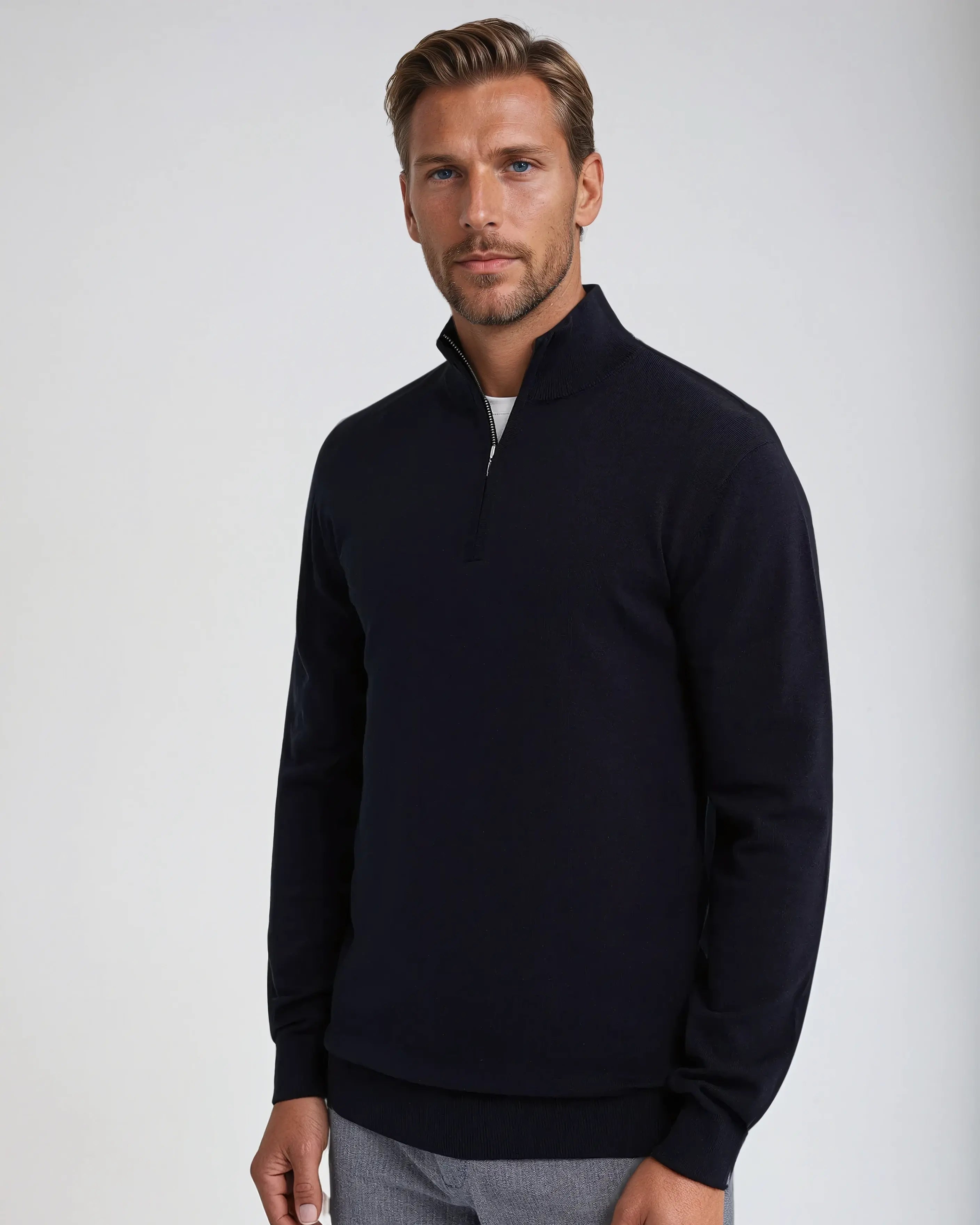 Half-Zip Knit Pullover