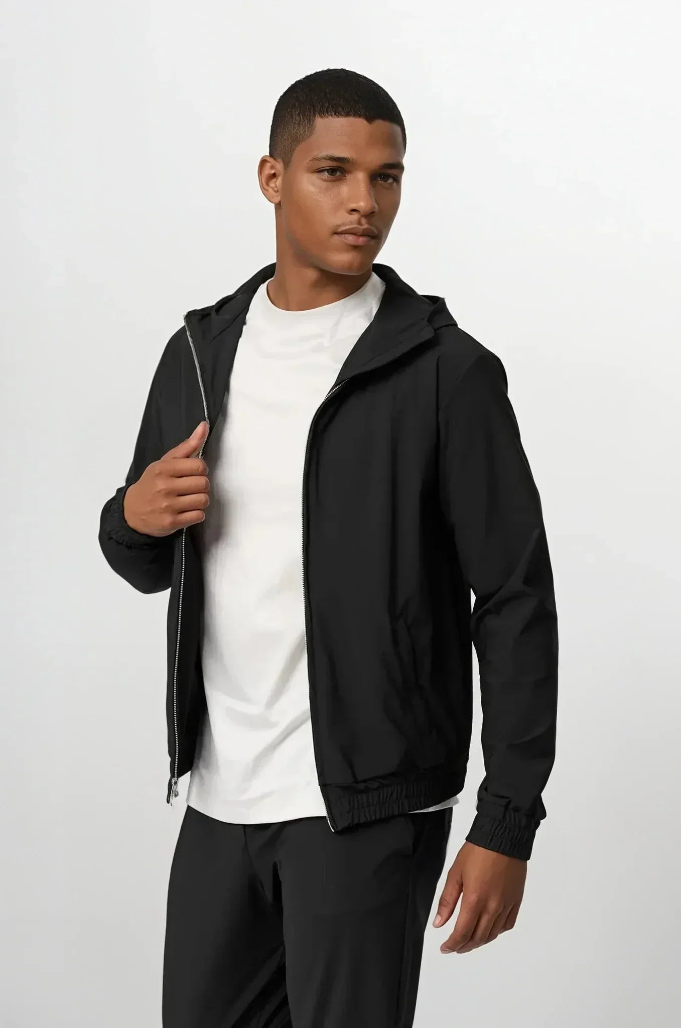 Hooded Elastic Tracksuit Set