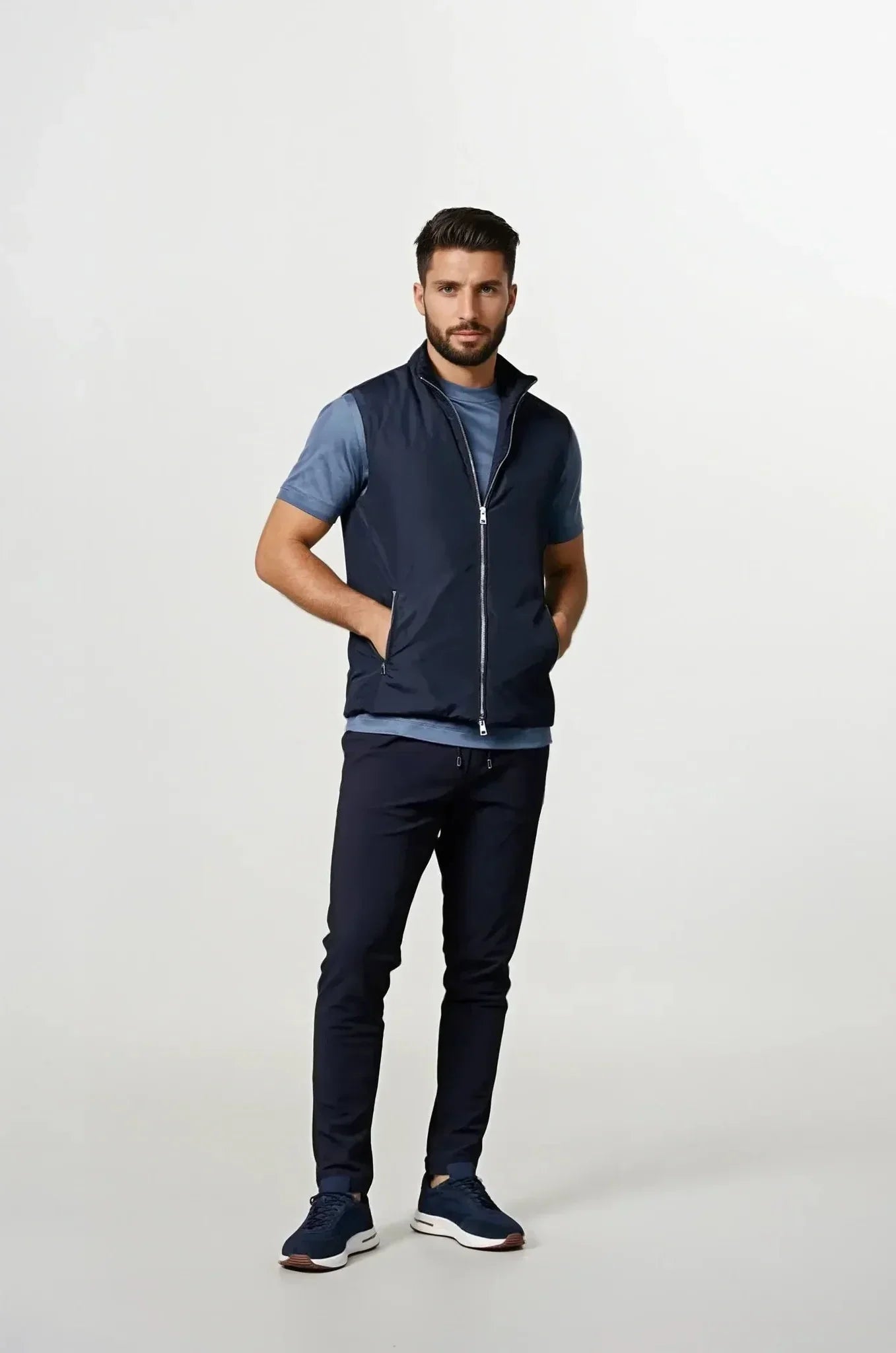 Sleeveless Zip-Up Bodywarmer